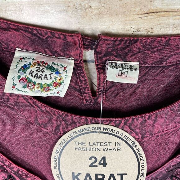 EMBROIDERED Vest Casual Rayon COTTAGE-CORE sz Med - Picture 4 of 4